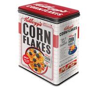 Nostalgic-Art Boîte de conservation rétro L, 3 l, Kellogg's - Corn Flakes Bowl - Idée cadeau pour la cuisine, Official License Product (OLP), grande récipient métallique, design vintage