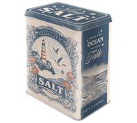 Nostalgic-Art Boîte de conservation rétro L, 3 l, Sea Salt - Idée cadeau pour la cuisine, grande récipient métallique, design vintage