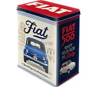 Nostalgic-Art Boîte de Conservation rétro L, Fiat 500 - Idée de Cadeau pour Fans de Voitures, Grande récipient à café, Design Vintage, 3 l