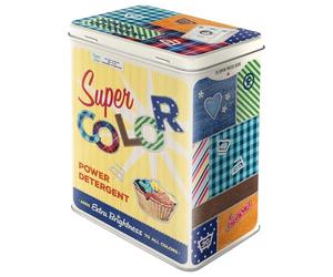 Nostalgic-Art Boîte de conservation rétro L, Super Color - Idée de cadeau pour les nostalgiques, Grande récipient à détergent, Design vintage, 3 l
