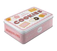 Nostalgic-Art Boîte de Conservation rétro Plat, Wonder Cookies - Idée de Cadeau pour la Cuisine, Récipient avec Couvercle, Design Vintage, 2,5 l