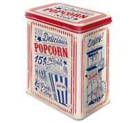 Nostalgic-Art Boîte de Conservation rétro L, Popcorn - Idée de Cadeau pour la Cuisine, Grande récipient à café métallique, Design Vintage, 3 l
