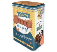 Nostalgic-Art Boîte rétro, Dog Treats - Idée de cadeau pour propriétaires de chiens, Récipient avec couvercle aromatique, Design vintage, 1,3 l