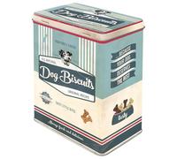 Nostalgic-Art Boîte rétro L, Dog Biscuits - Idée de Cadeau pour propriétaires de Chiens, Grande récipient métallique, Design Vintage, 3 l