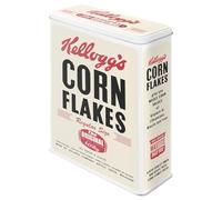 Nostalgic-Art Boîte rétro XL, Kellogg's - Corn Flakes Package - Idée de Cadeau pour la Cuisine, Grande récipient à céréale métal, Design Vintage, 4 l