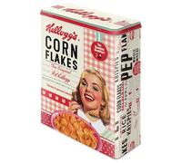 Nostalgic-Art Boîte rétro XL, Kellogg's - Girl Collage - Idée de Cadeau pour la Cuisine, Grande récipient à céréale métallique, Design Vintage, 4 l
