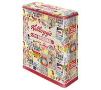 Nostalgic-Art Boîte rétro XL, Kellogg's - Original Collage - Idée de Cadeau pour la Cuisine, Grande récipient à céréale en métal, Design Vintage, 4 l
