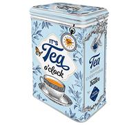 Nostalgic-Art Boîte à thé rétro, 1,3 l, Classic Tea - Idée de cadeau pour fans du thé, récipient avec couvercle aromatique, design vintage