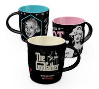 Nostalgic-Art Celebrities Lot de 3 tasses à café rétro 330 ml - Idée de cadeau pour les fans de célébrités, produit original sous licence (OLP), tasse en céramique, design vintage