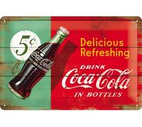 Nostalgic-Art - Enseigne Plaque en Métal Émaillée 20x30cm - Coca-Cola #2