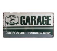 Nostalgic-Art - Enseigne Plaque en Métal Émaillée 25x50cm - John Deere Garage