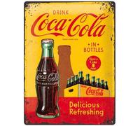 Nostalgic-Art - Enseigne Plaque en Métal Émaillée 30x40cm - Coca-Cola #5