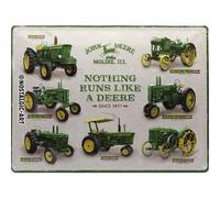 Nostalgic-Art - Enseigne Plaque en Métal Émaillée 30x40cm - John Deere #5