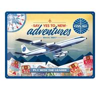 Nostalgic-Art - Enseigne Plaque en Métal Émaillée 30x40cm - Pan Am