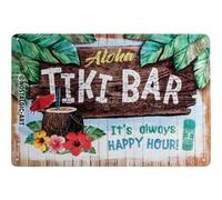 Nostalgic-Art - Enseigne Plaque en Métal Émaillée20x30cm - Hawaii Tiki Bar