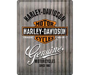 Nostalgic Art Harley-Davidson - Metal Wall, panneau en fer-blanc 40 cm x 30 cm