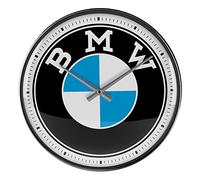 Nostalgic-Art Horloge rétro, Ø 31 cm, Official License Product (OLP), BMW - Logo - Idée de Cadeau pour Fans de BMW, décoration Murale Cuisine, Design Vintage