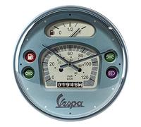Nostalgic-Art Horloge rétro, Vespa - Tacho - Idée de Cadeau pour Les Fans de Scooters, décoration Murale Cuisine, Design Vintage, Ø 31 cm
