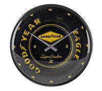 Nostalgic-Art, Horloge rétro, Goodyear Wheel - Cadeau pour Les Fans de Voitures et de Motos, décoration Murale Cuisine, Déco Design Vintage, Ø 31 cm