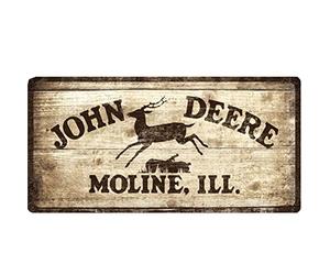 Nostalgic Art John Deere avec Logo 1937 Plaque 25 x 50 cm
