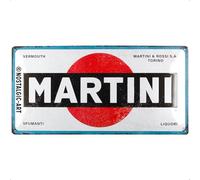 Nostalgic-Art - Logo White - Plaque ou Affiche - 25 x 50 cm - Plastique - Rectangulaire - Moderne - Bar - Cuisine - Montage mural