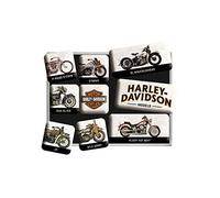 Nostalgic Art – Jeu d'aimants Harley‑Davidson Model Chart – 9 cm x 2 cm x 7 cm