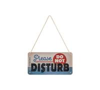 Nostalgic-Art Plaque à suspendre, Do Not Disturb - Panneau d'avertissement comme idée de cadeau, en métal, Design rétro pour décoration, 10 x 20 cm 28057