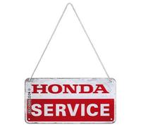 Nostalgic-Art Plaque à suspendre, Honda MC - Service - Idée de cadeau pour motards, en métal, Design rétro pour la décoration, 10 x 20 cm