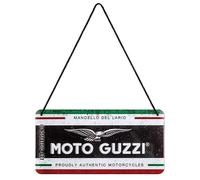 Nostalgic-Art Plaque à suspendre, Moto Guzzi - Italian Motorcycles - Idée de cadeau pour fans de moto, en métal, Design vintage, 10 x 20 cm