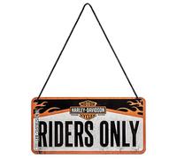 Nostalgic Art – Signe décoratif Harley-Davidson Riders Only – 20 x 10 cm