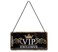 Nostalgic-Art, Plaque à Suspendre, VIP Exclusive - Idée de Cadeau pour des Personnes spéciales, en métal, Design Retro pour la décoration, 10 x 20 cm