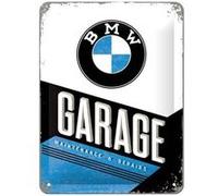 Nostalgic Art - Plaque décorative en métal en relief 20 x 15 cm BMW - Garage multicolore G