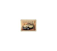 Nostalgic Art - Plaque décorative en métal en relief 20 x 15 cm Citroën - 2CV