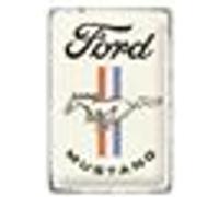 Nostalgic-Art Plaque vintage, Ford Mustang - Horse Logo - Idée de cadeau pour fans d'automobiles, en métal, Design rétro pour décoration, 20 x 30 cm 22343