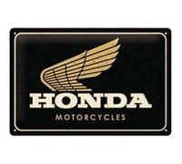 Nostalgic Art - Plaque décorative en métal en relief 30 x 20 cm Honda MC - Motorcycles Gold multicolore G