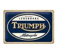 Nostalgic Art Triumph Motorcycles Plaque et signal décoratifs pour intérieur Métal Multicolore