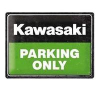 Nostalgic Art - Plaque décorative en métal en relief 40 x 30 cm Kawasaki - Parking Only multicolore G