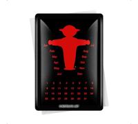 Nostalgic-Art Plaque en Metal 10 x 14 cm - Ampelmann Rot