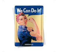 Nostalgic-Art Plaque en Metal 10 x 14 cm - We Can Do It