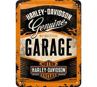 Nostalgic Art Plaque en métal Vintage Harley‑Davidson Garage 15×20 cm, idée cadeau