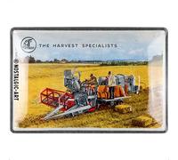 Nostalgic-Art Plaque rétro, 20 x 30 cm, Claas - The Harvest Specialists - Idée de cadeau pour fans des tracteurs, Official License Product (OLP), en métal, design vintage