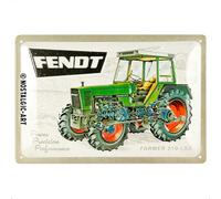 Nostalgic-Art Plaque rétro, 20 x 30 cm, Fendt - Farmer 310 LSA - Idée cadeau pour fans des tracteurs, Official License Product (OLP), en métal, design vintage