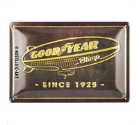 Nostalgic-Art Plaque rétro, 20 x 30 cm, Goodyear - Blimp since 1925 - Idée cadeau pour fans de moteur, Official License Product (OLP), en métal, design vintage