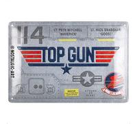 Nostalgic-Art Plaque rétro, 20 x 30 cm, Top Gun - Aircraft Metal - Idée de cadeau pour fans du cinéma, Official License Product (OLP), en métal, design vintage