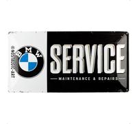 Nostalgic-Art Plaque rétro, 25 x 50 cm, Official License Product (OLP), BMW - Service - Idée de cadeau pour fans de BMW, en métal, design vintage