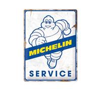 Nostalgic-Art Plaque rétro, 30 x 40 cm, Michelin - Service - Idée de cadeau pour fans de moteur, en métal, design vintage