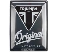 Nostalgic-Art Plaque rétro, 30 x 40 cm, Triumph - Original Motorcycles - Idée de cadeau pour motards, en métal, design vintage
