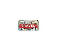 Nostalgic-art plaque suspendue en tole pour vw bulli multicolore 10 x 20 cm