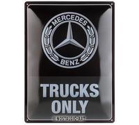 Nostalgic-Art Plaque vintage, Daimler Truck - Trucks Only - Idée de cadeau pour fans d'accessoires automobiles, en métal, Design vintage, 30 x 40 cm