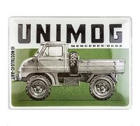 Nostalgic-Art Plaque vintage, Daimler Truck - Unimog - Idée de cadeau pour fans de voitures, en métal, Design vintage, 30 x 40 cm